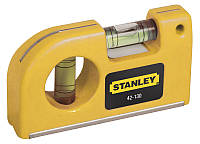 Уровень Stanley карманный, литой пластм. корпус, 8.7 см, 2 капсулы, магнитное основание (0-42-130)