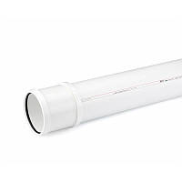 Труба Rehau Raupiano Plus, 50/1000 мм, канализационная, полипропилен, белый (120134200)