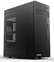 Корпус 2E ALFA E185-400, с БП 2E ATX400W, 1xUSB3.0, 2xUSB2.0, Perforated Side, ATX, Black (2E-E185-400)