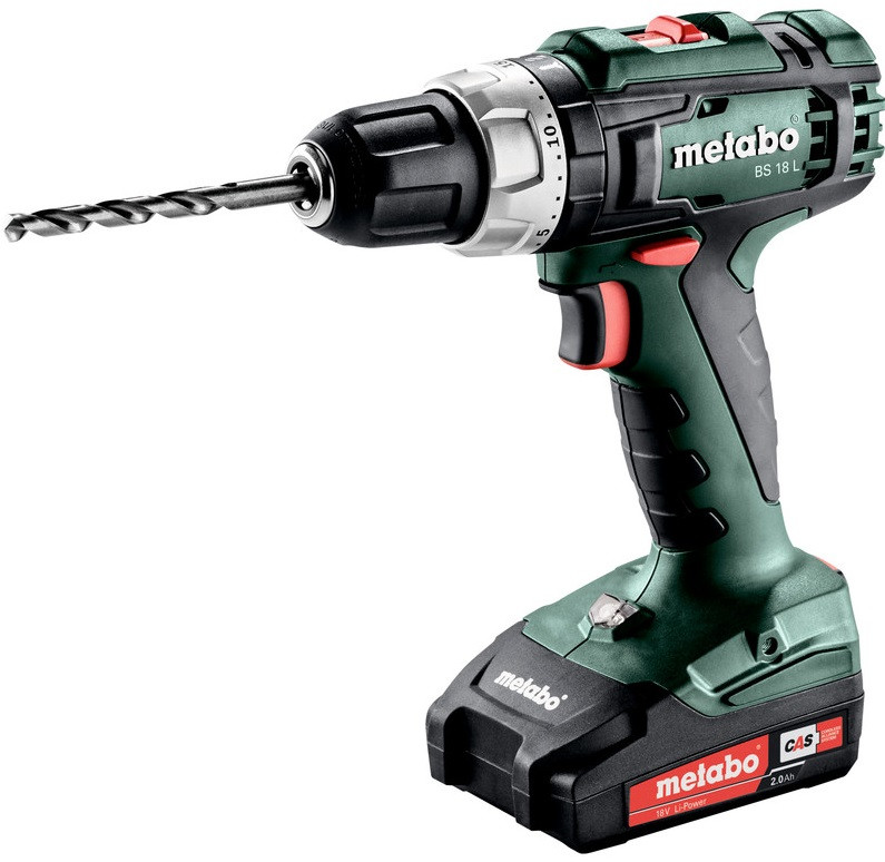 Шуруповерт-дриль Metabo BS 18 L акумуляторний, 18V 2x2Aг, metaBOX (602321500)