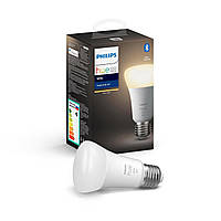 Лампа умная Philips Hue E27, 9W(60Вт), 2700K, White, ZigBee, Bluetooth, диммирование (929001821618)