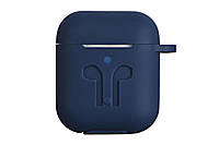 Чехол 2Е для Apple AirPods, Pure Color Silicone Imprint (3.0mm), Navy (2E-AIR-PODS-IBPCSI-3-NV)