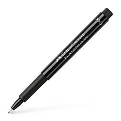 Ручка капілярна Faber-Castell Pitt Artist Pen Fineliner ХXS (0,05 мм) екстра-тонка, колір чорний №199, 167799