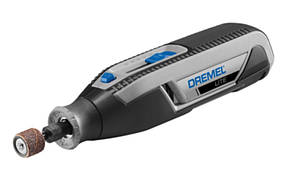 Шліфувально-гравірувальна машина Dremel 7760-15 (гравер), акумуляторна, 3,6В, 2Ah, ЗП USB, 8000-25000об/хв, 15 насадок, 19,5см,