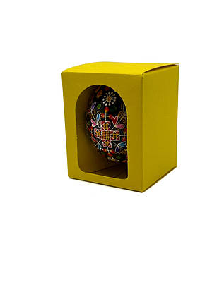 Коробка для курячої писанки ,жовта