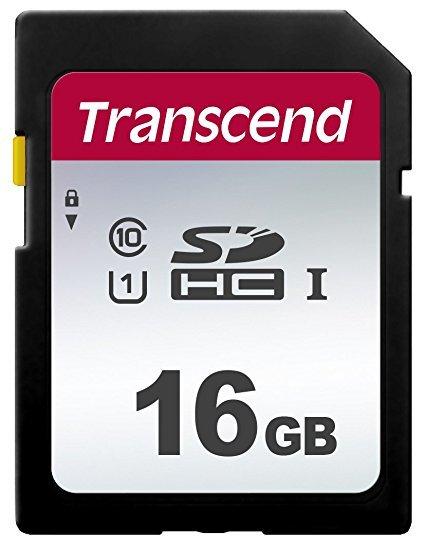 Карта пам'яті Transcend SD  16GB C10 UHS-I  R95/W10MB/s (TS16GSDC300S)