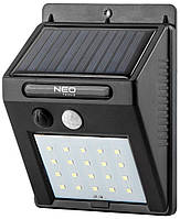 Прожектор Neo Tools, питание от солнечного света, 250 люмен, 1200 мАч, 3.7 Li-Ion, SMD LED, датчик движения и