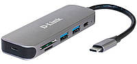 USB-Концентратор D-Link DUB-2333 3xUSB3.0, 1xUSB-C, 1xHDMI, USB-C