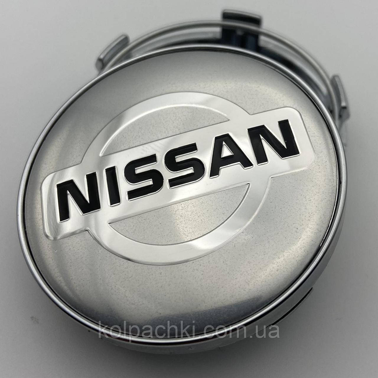 Ковпачок на диски Nissan 63 мм 58 мм хром