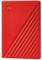 Портативный жесткий диск WD 4TB USB 3.2 Gen 1 My Passport Red (WDBPKJ0040BRD-WESN)
