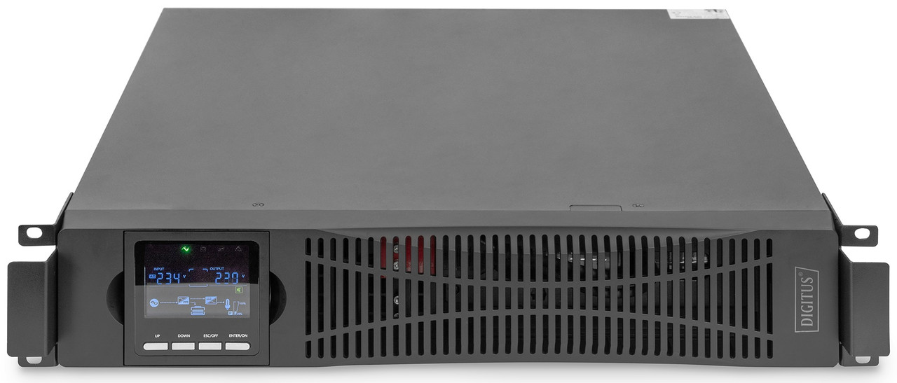 ДБЖ DIGITUS OnLine, 2000VA/2000W, LCD, 8xC13, RJ45, RS232, USB, Rack/Tower (DN-170095)