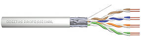 Кабель DIGITUS CAT 5e F-UTP, 100m, AWG 24/1, PVC, сірий (DK-1521-V-1)