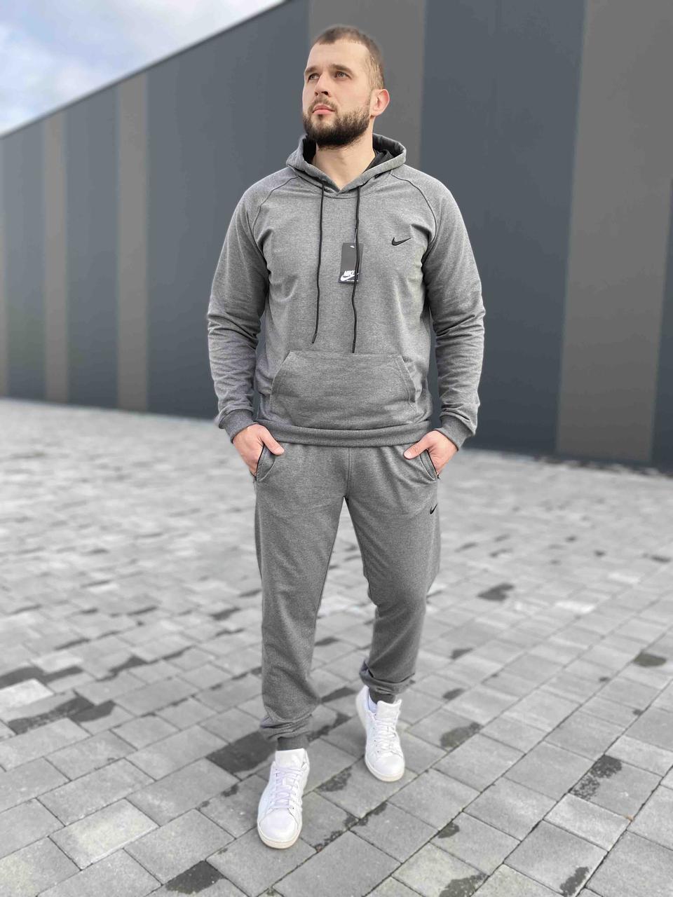 ТОП ЯКІСТЬ! НАЙКРАЩА ЦІНА! Cпортивний костюм Nike колір Антрацит, фото 1