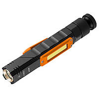 Фонарь ручной Neo Tools, 300 люмен, 3Вт, USB, 2000мАч, 3.7 Li-ion, LED CREE XPE COB, 5 функций освещения,