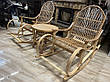 Крісло-гойдалки з лози 2шт.+столик, фото 9