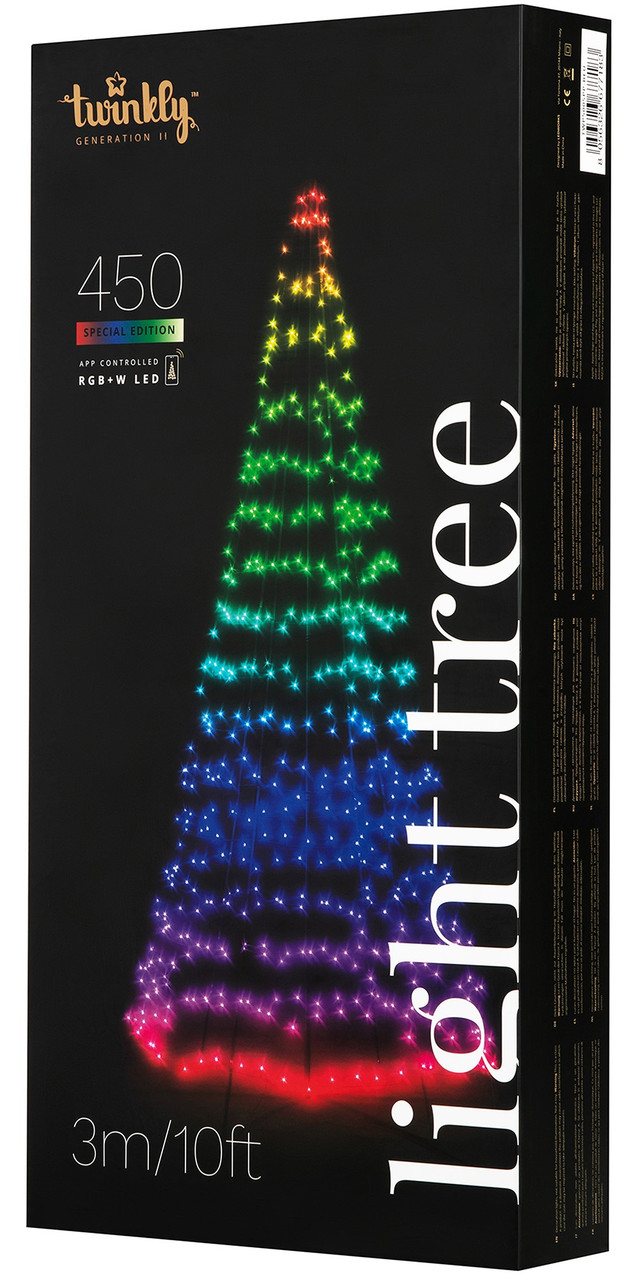 Smart LED Twinkly Light tree RGBW 450, Gen II, IP44, висота 3м (TWP500SPP-BEU)