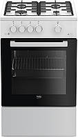 Плита Beko газова, 55л, 50x60см, білий (FSG52020FW)