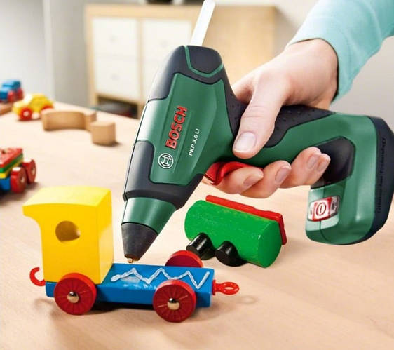Пистолет клеевой Bosch PKP 3,6 LI, 3.6В, стержень 7х150мм, 0.3кг (0.603 ...