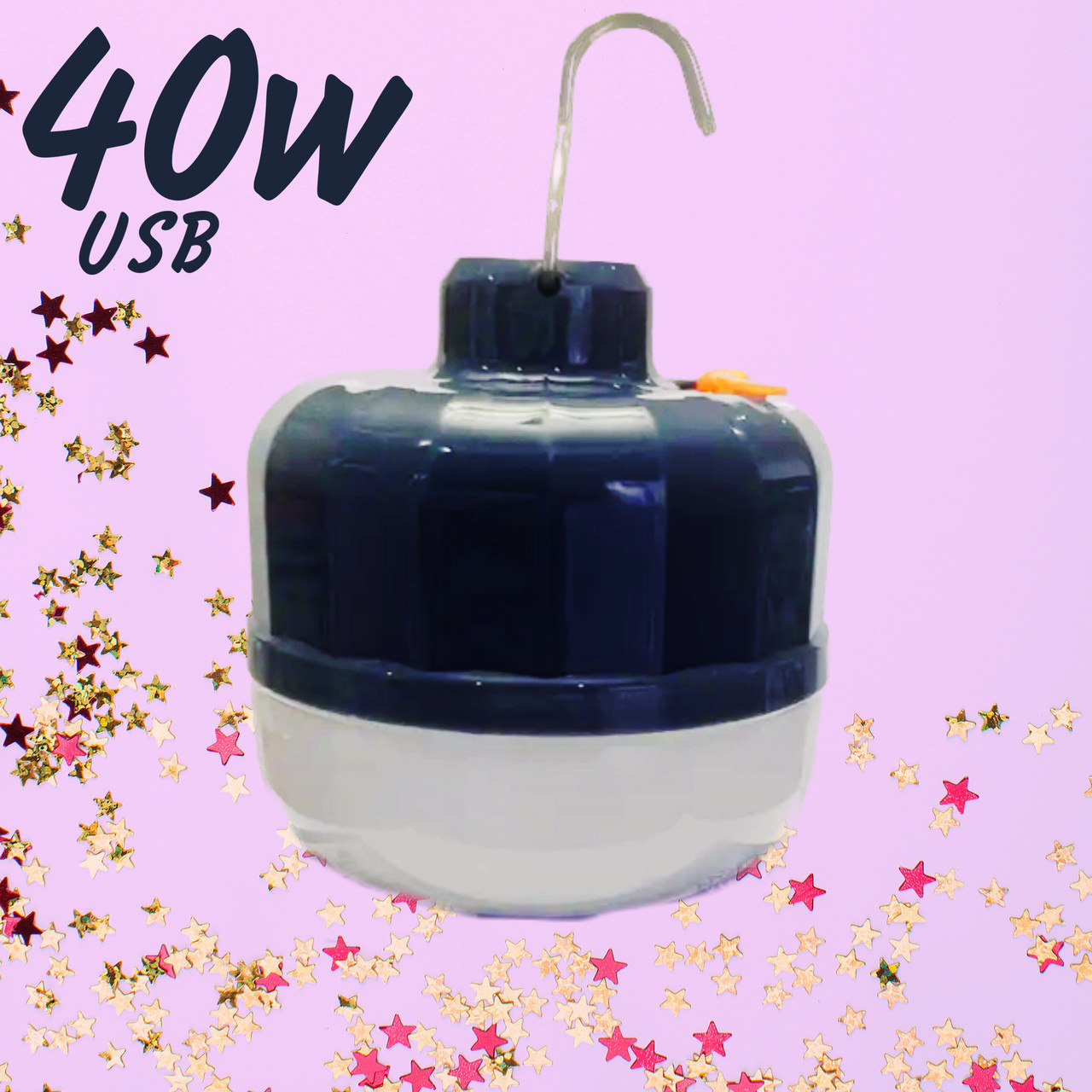 Лампа кемпінгова BL 2040 з акумулятором usb ball buble