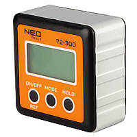 Угломер цифровой NEO, ЖК дисплей, 2 функции REF и HOLD, 4 единицы измерений, точность измерения ±0.1°, магнит
