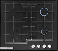 Варочная поверхность Bosch газ на стекле, 60см, чугун, черный (PNP6B6O92R)