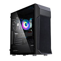 Корпус Zalman Z1 PLUS, без БП, 2xUSB3.0, 1xUSB2.0, 3x120mm Black fans, TG Side Panel, ATX, Black