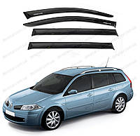 Дефлекторы окон Renault Megane II Wagon 5d 2002-2008\Ветровики Рено Меган 2 универсал