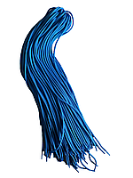 Круглые шнурки 100см. голубого цвета