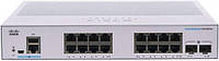 Коммутатор Cisco CBS350 Managed 16-port GE, 2x1G SFP (CBS350-16T-2G-EU)