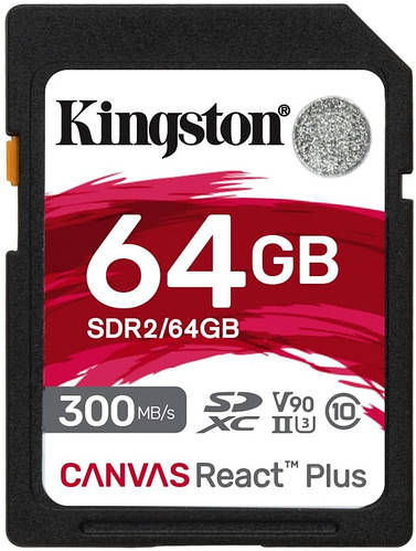 Купить Карта памяти Kingston SD 64GB C10 UHS-II U3 R300/W260MB/s (SDR2 ...