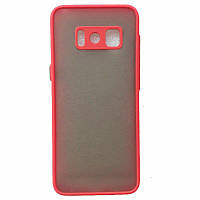 Матовий протиударний чохол для Samsung Galaxy S8 Plus S8+ червоний захист камери