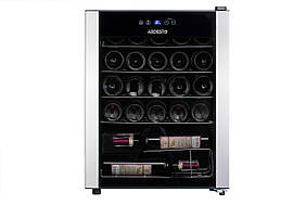 Холодильник ARDESTO для вина, 64.2x48х44, мороз.відд.-66л, зон - 1, бут-24, ST, диспл внутр., чорний (WCF-M24)