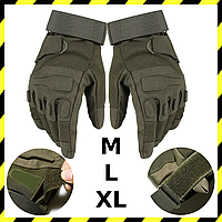 Перчатки Тактические Летние с Пальцами Олива M,L,XL ЗСУ Военные Перчатки Стрелковые