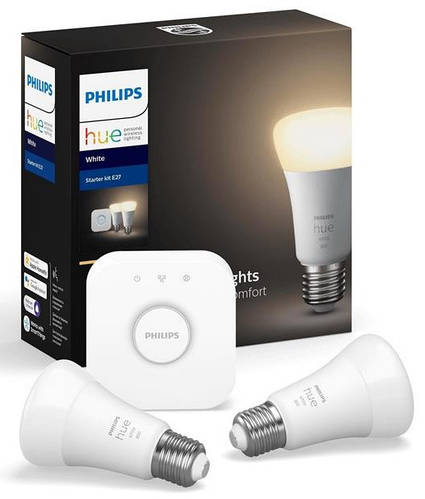 Купить Стартовый набор Philips Hue White (Bridge, лампа E27 White 2шт ...