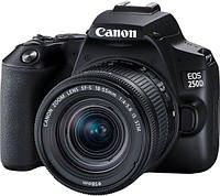 Цифр. фотокамера дзеркальна Canon EOS 250D kit 18-55 IS STM Black (3454C007)