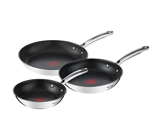 Набір сковорідок Tefal Duetto+ G732S334 - індукційна - нержавіюча сталь - 20 см, 24 см, 28 см