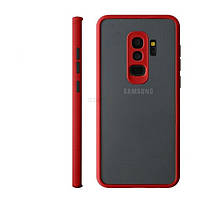 Матовий протиударний чохол для Samsung Galaxy S9 Plus S9+ червоний захист камери