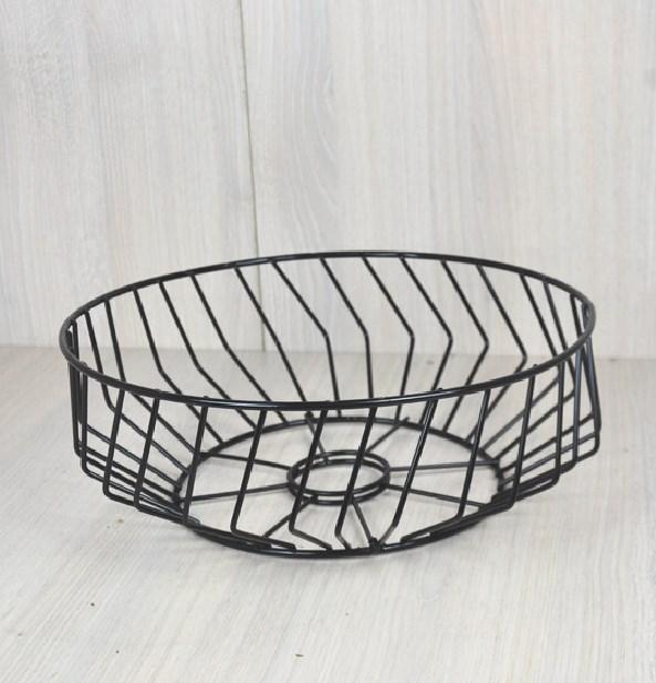 Металева Фруктовниця S для фруктів чорний Woody, фото 1