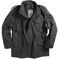 КУРТКА ALPHA IND M-65 FIELD COAT BLACK БЕЗ ПОДСТЕЖКИ