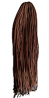 Круглые шнурки 150см. коричневого цвета