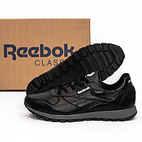 Мужские кожаные кроссовки Reebok classic черные 40-45 42