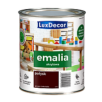 Эмаль акриловая универсальная Luxdecor глянцевая Горячий шоколад, 0.75