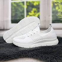 Кросівки жіночі текстильні білі Гіпаніс SJ 588, фото 4