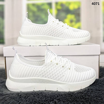 Кросівки жіночі текстильні білі Гіпаніс SJ 588, фото 1