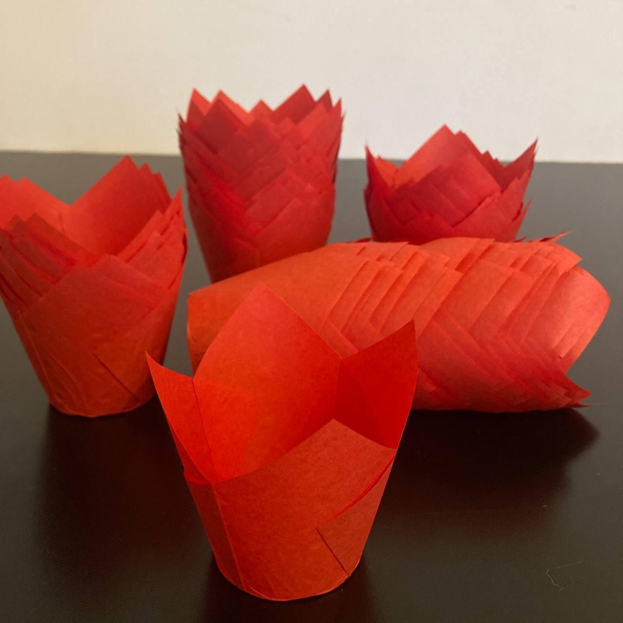 Паперова форма для кексу "Тюльпан"