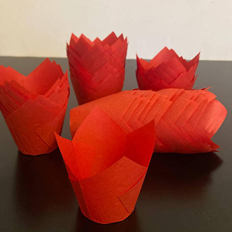 Паперова форма для кексу "Тюльпан", фото 1