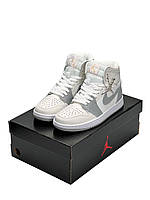 Жіночі кросівки Nike Air Jordan 1 High Grey White