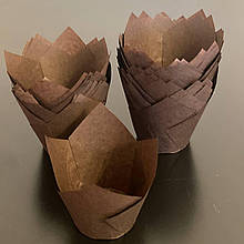 Паперова форма для кексу "Тюльпан"