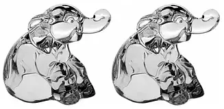 Набір для солі та перцю кришталевий Bohemia Слоники 78468-68900-074