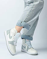 Жіночі кросівки Nike Air Jordan 1 High Grey White